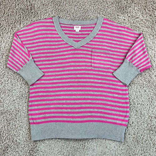 Mossimo pink gray striped 4 - mossimo,