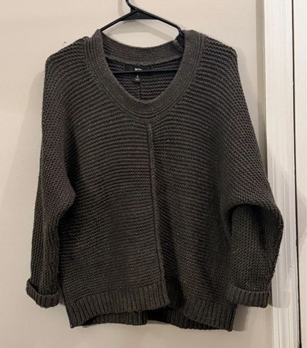 Y2k gray sparkle chunky - sparkle, knit